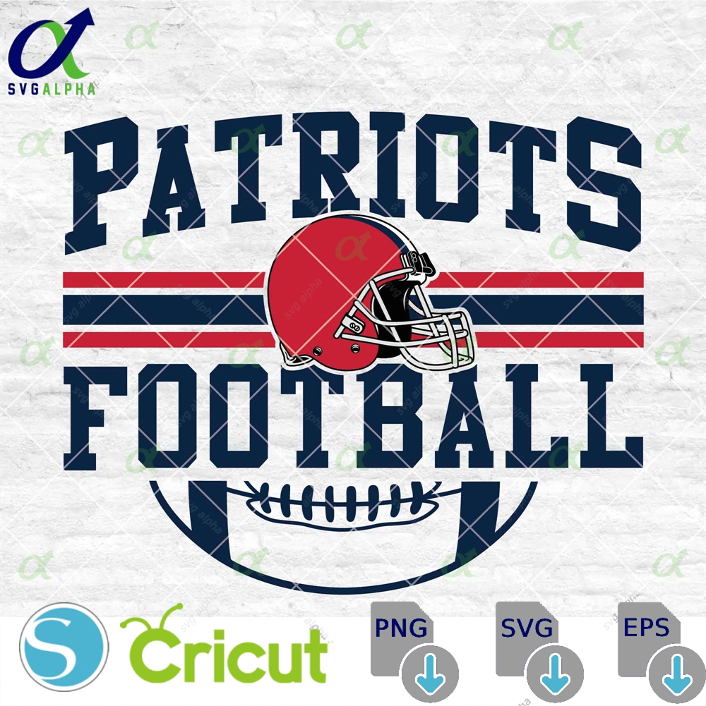 Patriots Football Svg Football Svg Sports Svg Football Shirt Sublimation Designs Png Dxf Jpg Eps